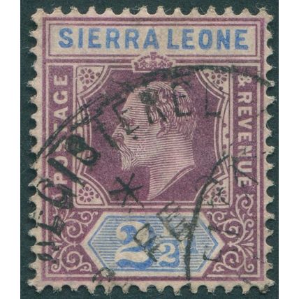 Sierra Leone 1903 2½d dull purple & ultramarine SG77 used
