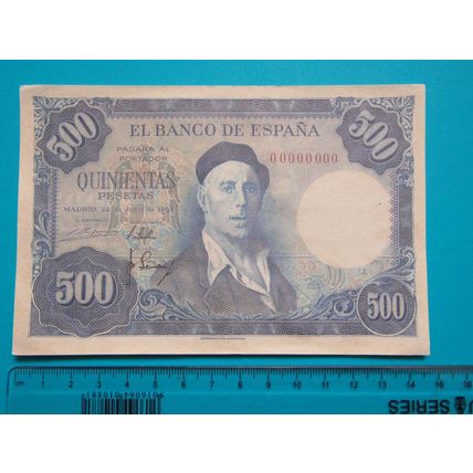Espana Spain 1954 500 Pesetas Banknote Reproduction - 140