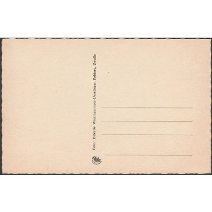 De Kraagstukken, Zuiderzeewerken, c.1950s - Polders Briefkaart