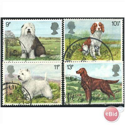 1979 Dogs Set SG1075-1078 Fine Used