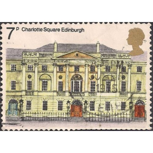 GB, Charlotte Square, Edinburgh, white 1975, 7p