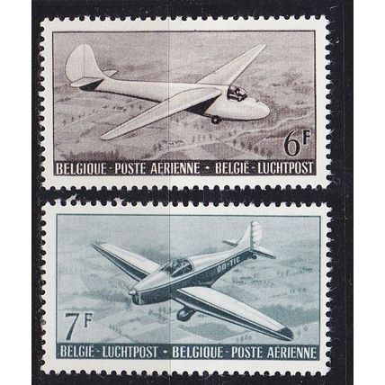 BELGIEN BELGIUM [1951] MiNr 0904-05 ( */mh ) Flugzeug
