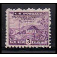 752 3c Washington's Hdqs Fine MNH O4798