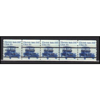 1906av 17c Electric Auto Fine MNH Dry Gum PNC 3A/5 Gap 2L AA0137