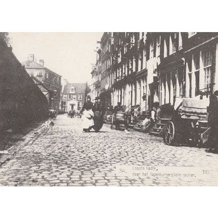 Laagte Kadijk Naar Het Rapenburgerplein Gezien Repro Dutch Postcard