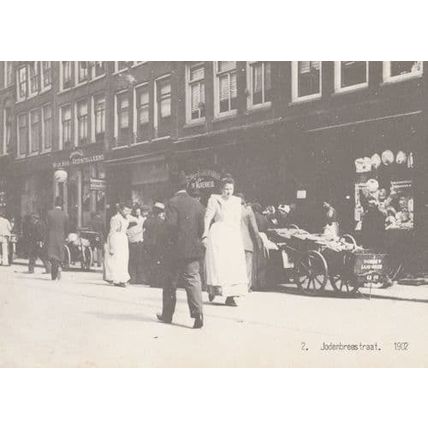 Jodenbreestraat in 1902 Holland Reproduction But Old View Postcard