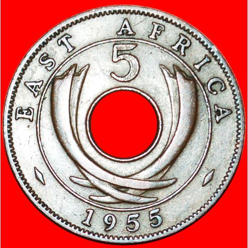 HOLE: EAST AFRICA ★ 5 CENTS 1955! LOW START ★ NO RESERVE!