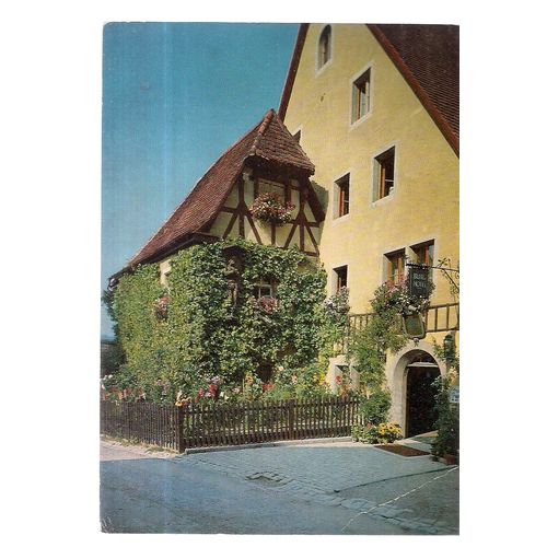 ROTHENBURG OB DER TAUBER used postcard with stamp postmark 1983 =