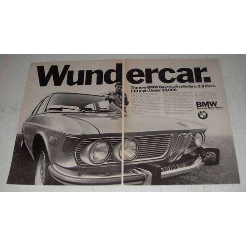 1971 BMW Bavaria Car Ad - Wundercar