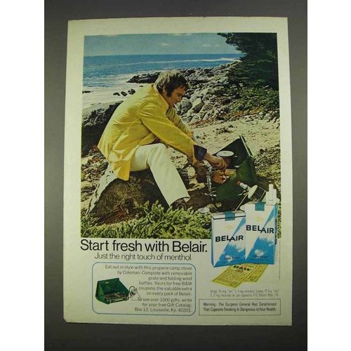 1974 Belair Cigarettes Ad - Start Fresh