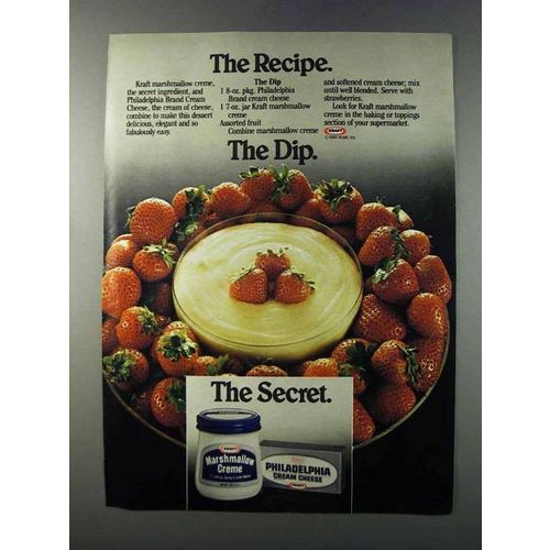 1981 Kraft Marshmallow Crme & Cream Cheese Ad