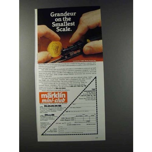1981 Marklin Locomotive #2601 Ad - Grandeur