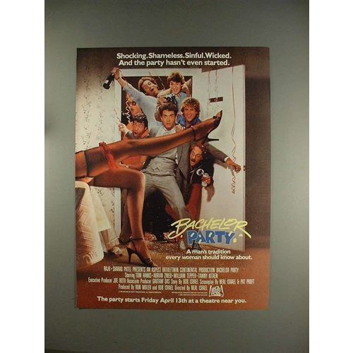 1984 Bachelor Party Movie Ad, w/ Tom Hanks!