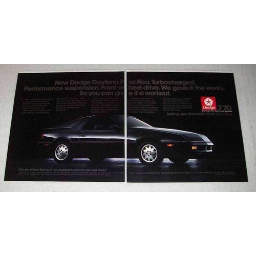 1987 Dodge Daytona Pacifica Car Ad