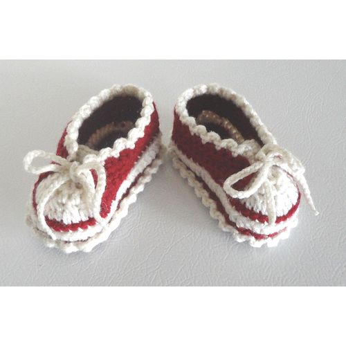 Baby girl slip-ons #B024 crochet shoes footwear 0-12 months