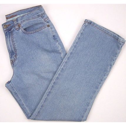 Pre-Owned St. John's Bay Faded Lt. Blue Denim 5 Pocket Jeans, 28" Inseam, 10