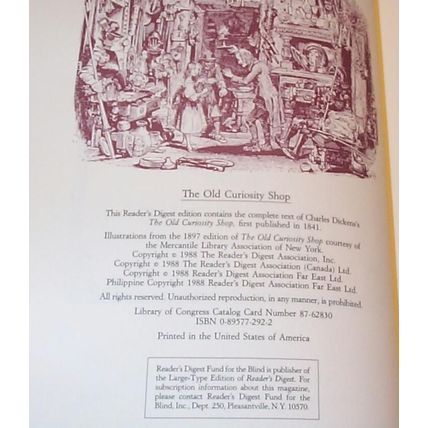 The Old Curiosity Shop by Charles Dickens .. 1988 - - Illustrated by Phiz