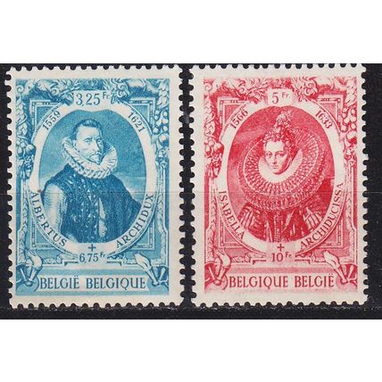 BELGIEN BELGIUM [1942] MiNr 0609-10 ( **/mnh )