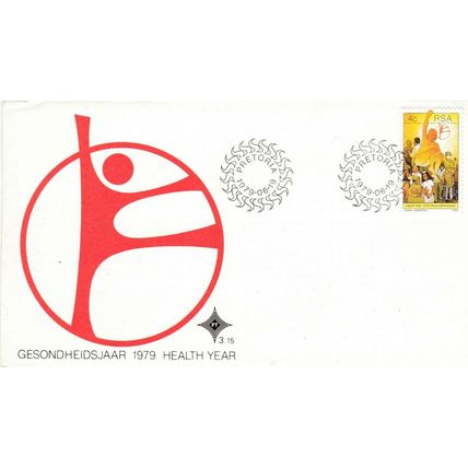 South Africa 1979 Health Year FDC Pretoria special cancel Unaddressed VGC