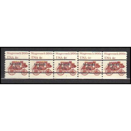 1898Ab 4c Stagecoach Fine MNH Dry Gum PNC 6/5 Line Gap AA0078
