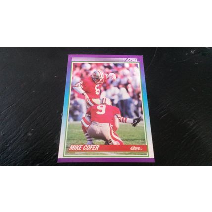 1990 Score Football Card # 155 Mike Cofer Excellent-Mint (6) San Francisco 49ers