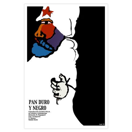 Movie Poster 4 film BLACK & Hard Bread.Soviet.Russian.Home room interior design.
