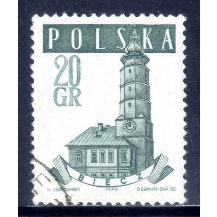 POLAND 1958, Town Halls - Biecz, 20 G, CTO