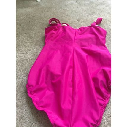 1 Pc Faded Glory Women's Pink Embellished Swim Bathing Suit Size Small