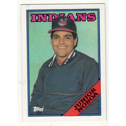 1988 Topps baseball rookie card 503 Junior Noboa RC