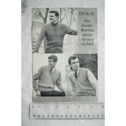 Vintage: P&B 1206 Men's Sweaters, DK