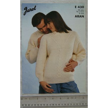 1990 Jarol E430 round neck sweater, aran