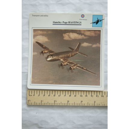 Handley Page Hastings - GB - Transport & Utility - Collectors Club Card