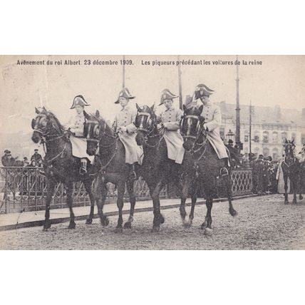 Avenement Du Albert 1909 Le Roi Place Royale King Postcard