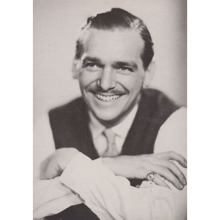 Douglas Fairbanks Stars Of The Silver Screen Rare BBC Library Photo Postcard