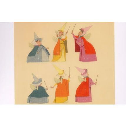 Wicked Witches Sleeping Beauty Storyboard Film Artist Postcard