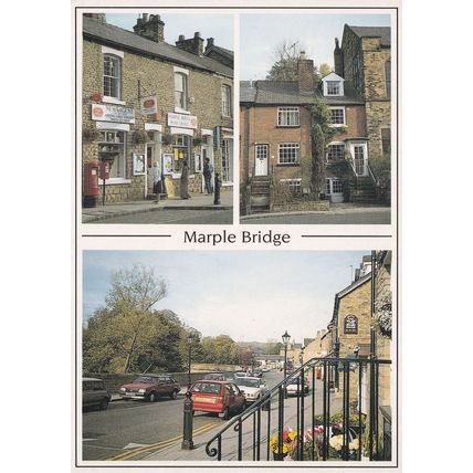 Marple Bridge Cheshire Post Office Rare Postcard