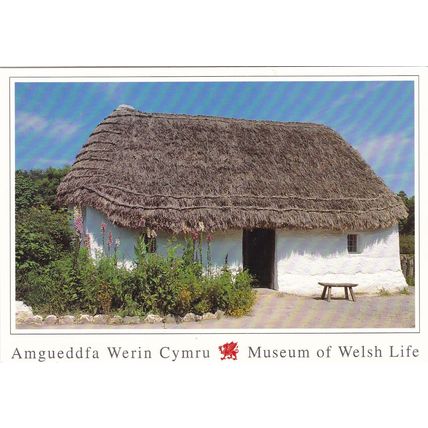 Nant Wallter Cottage Museum of Welsh Life St Fagans Postcard unused VGC