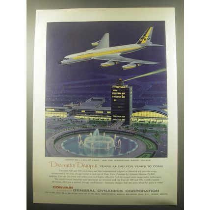 1959 Convair Jet 880 Ad - Dramatic Designs years ahead for years to come