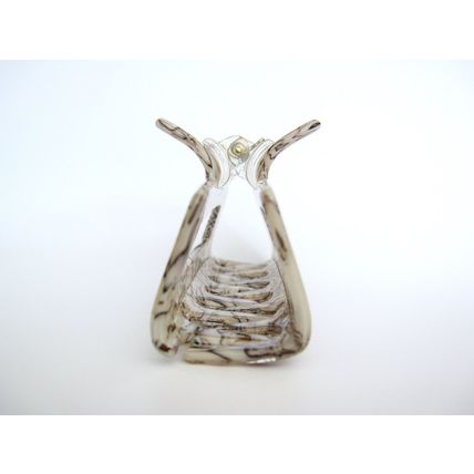 Rectangle gray abalone sea shell effect hair claw clamp clip fine thin hair
