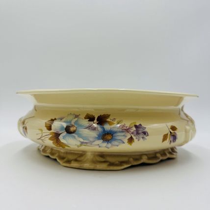 MCM Haeger USA Pottery Bowl Planter Ceramic Floral Rare #4293 3.5inH x 11inW