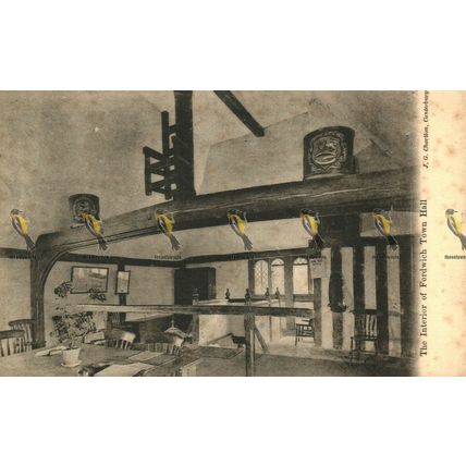 Interior Of Fordwich Town Hall, Kent, J G Charlton Postcard