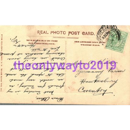 Eves Autumnal Glow, Rare Camburn RP Postcard 1908
