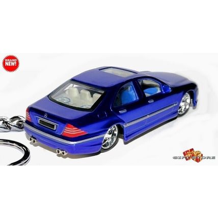 RARE KEYCHAIN BLUE MERCEDES S CLASS 500/55 AMG CUSTOM Ltd Ed. GREAT GIFT