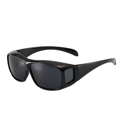 LARGE FIT OVER PRESCRIPTION GLASSES POLARIZED SUNGLASSES COVER ALL WRAP AROUND