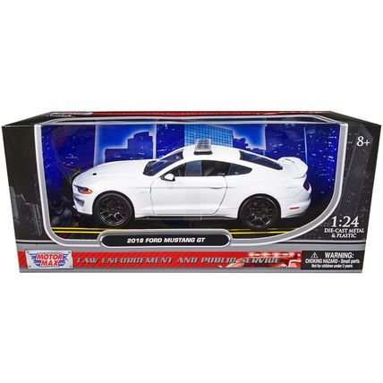 2018 Ford Mustang GT Police Car Unmarked Plain White "Law Enforcement and Pub...