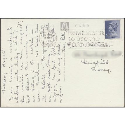 Sunny Corner, Coverack, Cornwall, 1979 - Judges Postcard