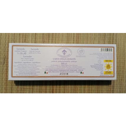 Lavender Soap 3 x 125g Round Soaps Saponificio Artigianale Fiorentino