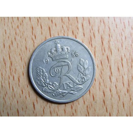Denmark 1956 25 Ore Coin