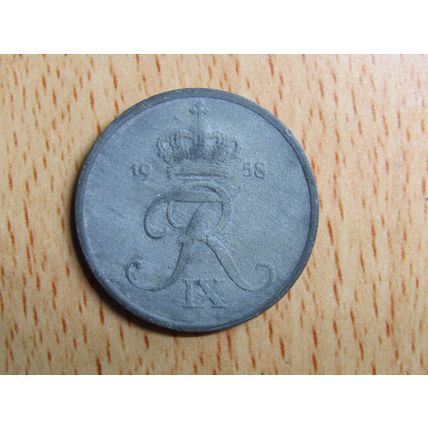 Denmark 1958 5 Ore Coin