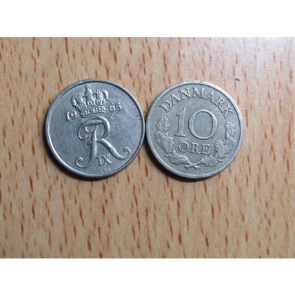 Denmark 1965 10 Ore Coin